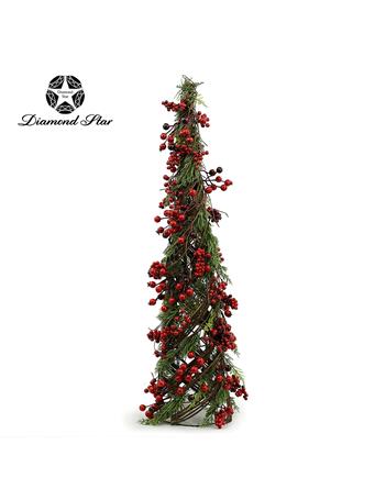 DIAMOND STAR GLASS - Christmas Tree RED