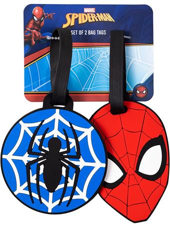 DISNEY - Marvel Spiderman Red & Blue 2 Piece Luggage Tags NO COLOR