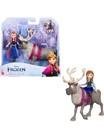 MATTEL - Disney Frozen Anna Small Doll & Sven Reindeer Figure NO COLOR