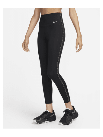 NIKE - One Women's Therma-FIT High-Waisted 7/8 Leggings BLACK/(WHITE)