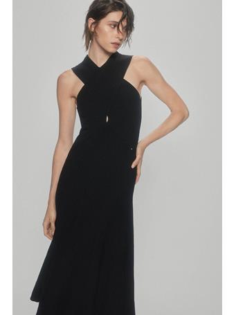 PEDRO DEL HIERRO - Long Midi Wrap Dress BLACK