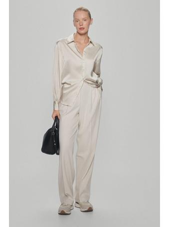 PEDRO DEL HIERRO - Flowing Satin Blouse BEIGE
