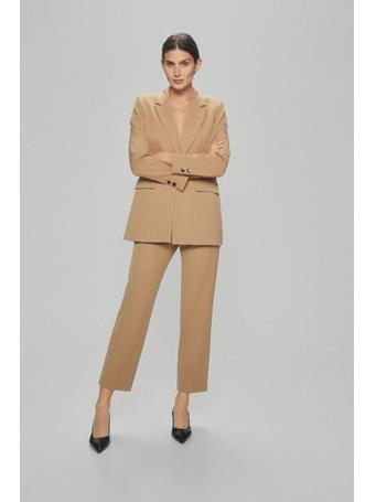 PEDRO DEL HIERRO - High-Waisted Pants With Belt Loops Detail BEIGE/CAMEL