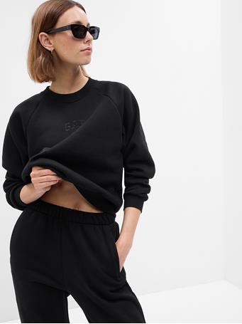 GAP - Vintage Soft Raglan Sweatshirt BLACK LOGO
