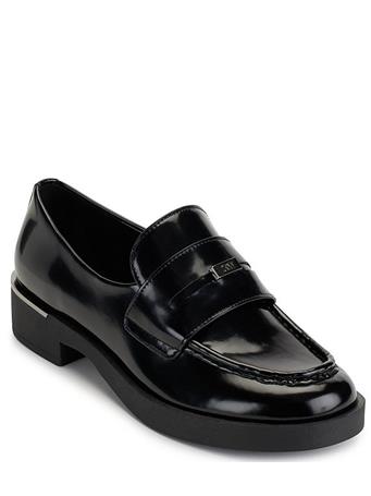 DKNY - Ivette Patent Platform Loafers BLACK