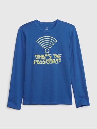 GAP - Kids Organic Cotton Graphic T-Shirt IMPERIAL BLUE
