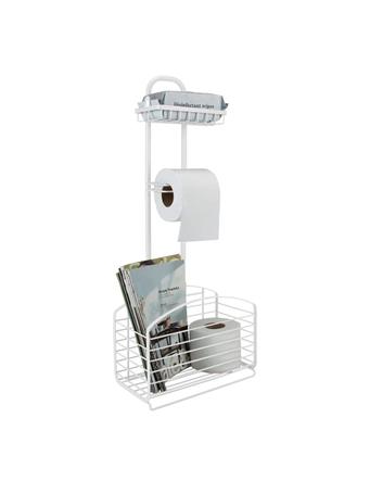 BATH BLESSINGS - Bath Bliss Cottage Collection Adjustable Bathroom Organizer WHITE