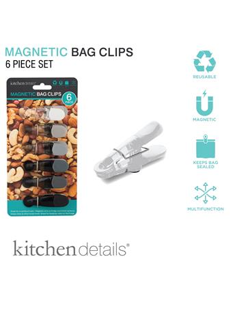 KITCHEN DETAILS - 6pcs Multipurpose Magnetic Big Clips BASIC