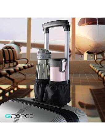 GFORCE - Luggage Travel Double Cup Holder Caddy BLACK