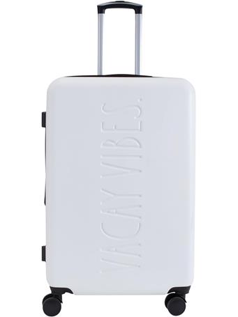 KENNEDY INTERNATIONAL - Rae Dunn Vacay Vibes Suitcase WHITE