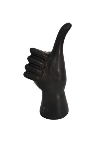 SAGEBROOK HOME - 6"H Thumbs Up Table Deco BLACK