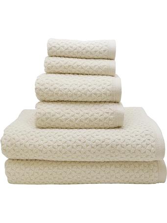 VCNY -  6 Piece Luxury Bath Towels IVORY