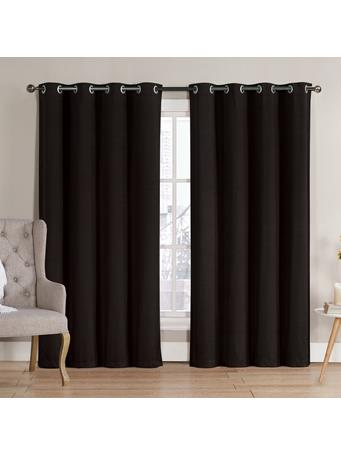 VCNY - Home Neil Solid Blackout Curtain Panel BLACK