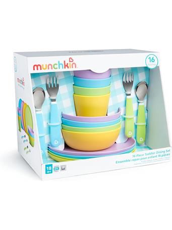 MUNCHKIN - 16 Piece Toddler Dining Set NO COLOR