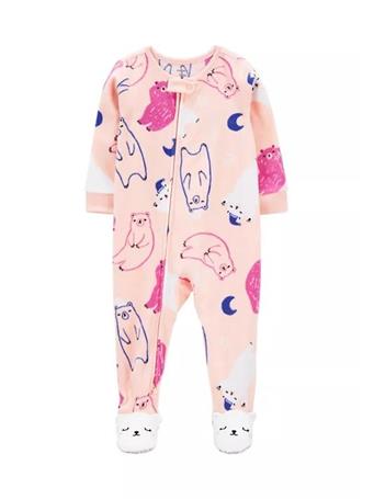 CARTER'S - Baby Girls Printed Footie Pajamas PINK