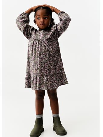 MANGO - Floral Print Dress MED GREEN