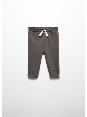 MANGO - Cotton Jogger-style Trousers CHARCOAL