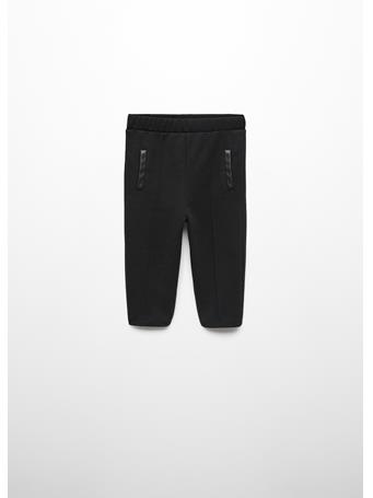 MANGO - Cotton Leggings BLACK