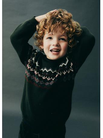 MANGO - Knit Cotton Sweater DARK GREEN