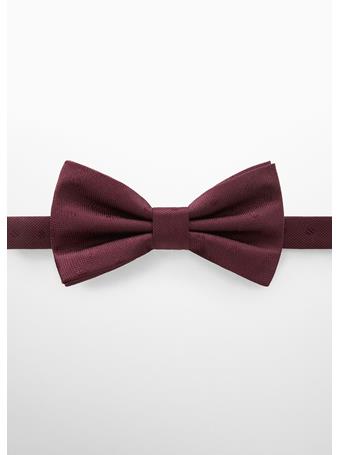 MANGO - Bow Tie With Polka-dot Structure DK RED