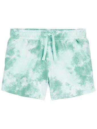 CARTER'S - Kid Tie-Dye Pull-On French Terry Shorts TURQUOISE
