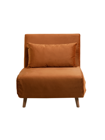 PARK SLOPE - Convertible Sleeper Chair ORANGE