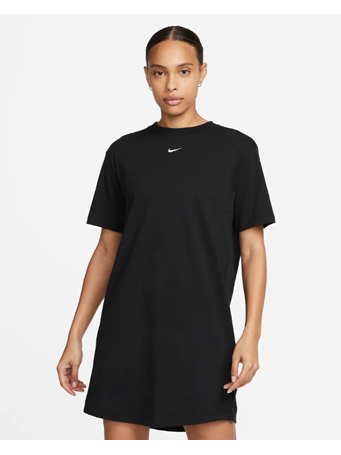 NIKE - Women's Essential Short Sleeve Shirt Dress BLACK/(WHITE)