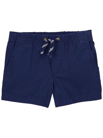 CARTER'S - Toddler Pull-On Canvas Shorts NAVY