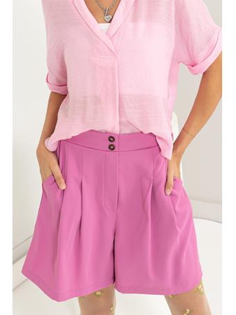 HYFVE - High-Waist Bermuda Shorts PINK