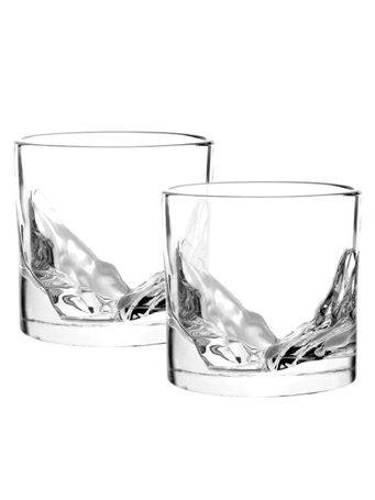 LIITON - Grand Canyon Crystal Whiskey Glass Set Of 2 CLEAR