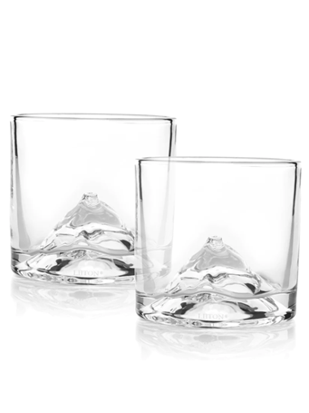 LIITON - Fuji Crystal Whiskey Glasses Set Of 2 CLEAR