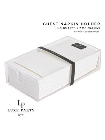 LUXE PARTY- Acrylic Napkin Holder CLEAR
