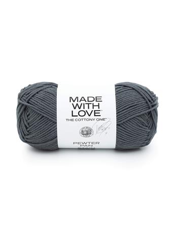 LION BRAND YARN - Made With Love The Cottony One Yarn 152AK PEWTER PAN