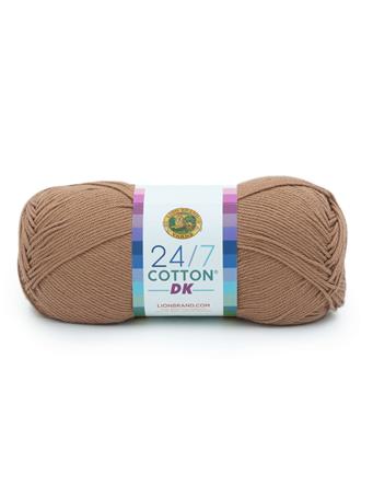 LION BRAND YARN - 24/7 Cotton DK Yarn 127N CACAO