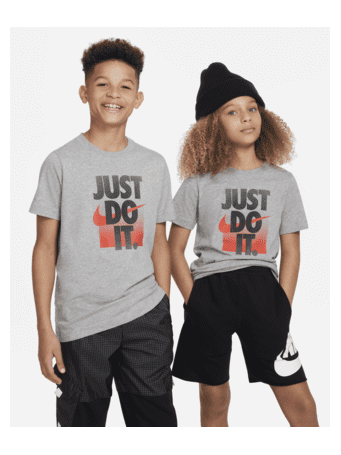 NIKE - Sportswear Older Kids' T-Shirt DARK GREY