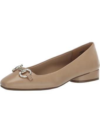 ANNE KLEIN - Cora Ballet Flat - Black Patent NUDE