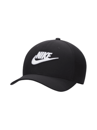 NIKE - Rise Structured SwooshFlex Futura Cap BLACK/ANTHRACITE/(WHITE)
