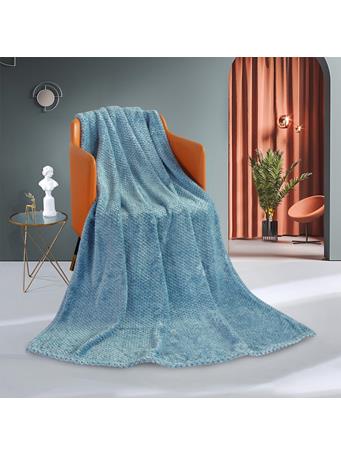 Textured Throw 50 x 67 BLUE