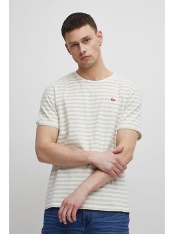 BLEND - Stripe Tee OYSTER GRAY