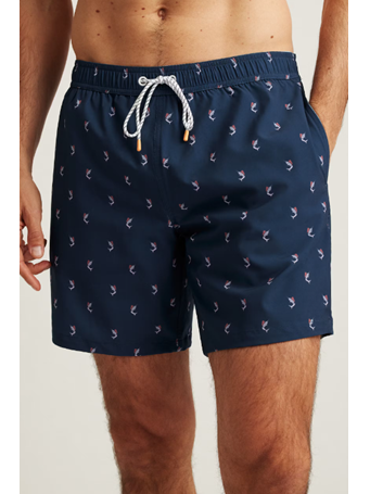 BONOBOS - Riviera Recycled Swim Trunks CATCH OF THE DAY BLUE