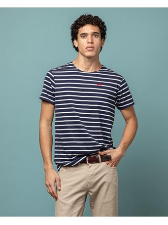 SCOTTA 1985  - Stripe Tee NAVY