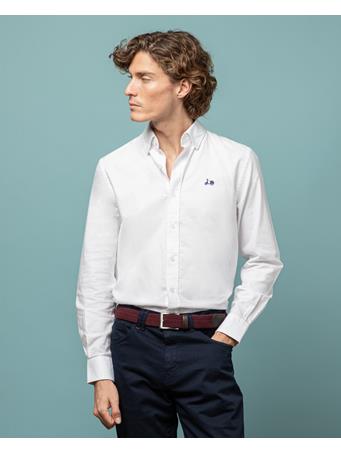 SCOTTA 1985 - Long Sleeve Oxford Shirt WHITE
