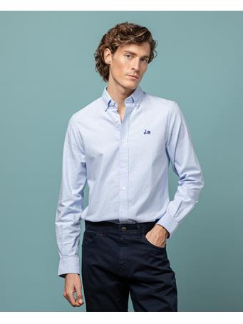 SCOTTA 1985 - Long Sleeve Oxford Shirt SKY BLUE