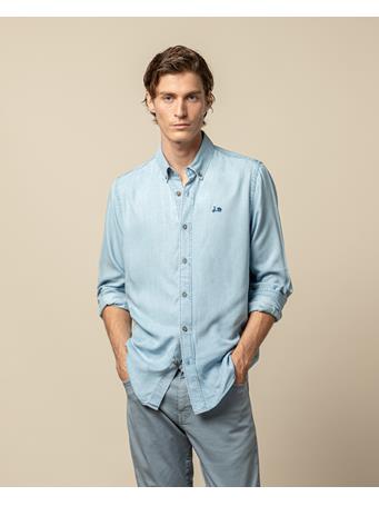 SCOTTA 1985 - Long Sleeve Denim Shirt LIGHT DENIM