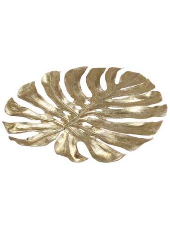 Gold Metallic Monstera Leaf Placemat GOLD