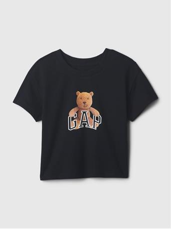 GAP - Toddler Organic Cotton Brannan Bear Arch Logo T-Shirt BLACK 22