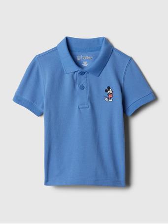 GAP - Disney Mickey Mouse Pique Polo T-Shirt CABANA BLUE 602