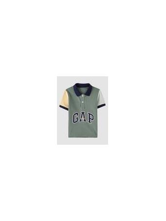 GAP - Toddler Gap Arch Logo Colorblock Polo LAUREL WREATH GRN 17-6