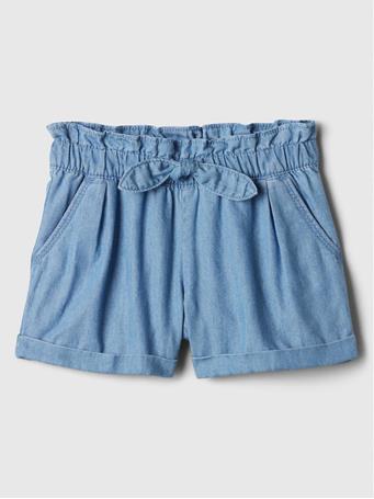 GAP - Chambray Pull-On Shorts with Washwell BLUE CHAMBRAY