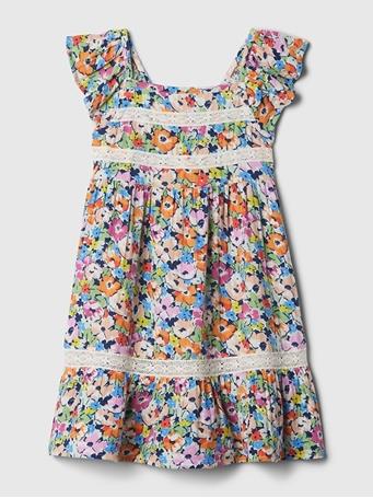 GAP - babyGap Crinkle Gauze Dress MULTI FLORAL